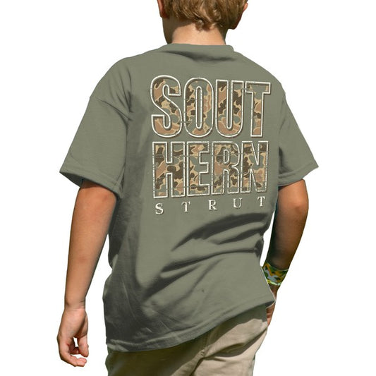 Short Sleeve Youth Southern Strut Camo T-Shirt