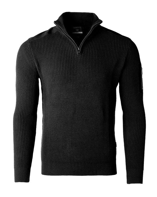 Zimego Long Sleeve Polo Sweater