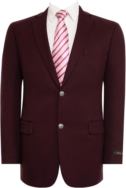 Classic Fit Stretch Dress Coat with 2 Button Closure