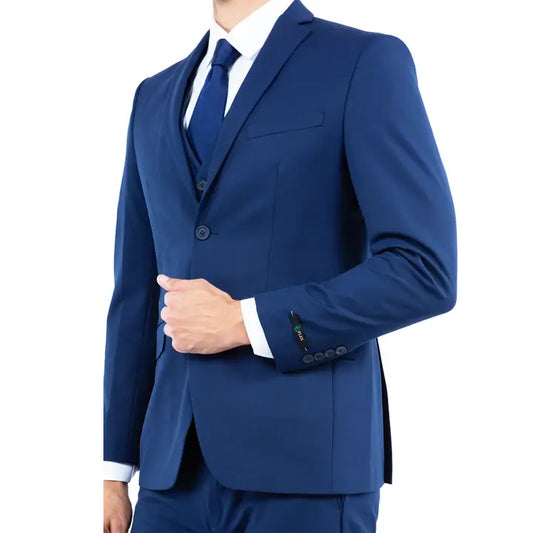 Regular Four Way Stretch Button Close Dress Suit Jacket