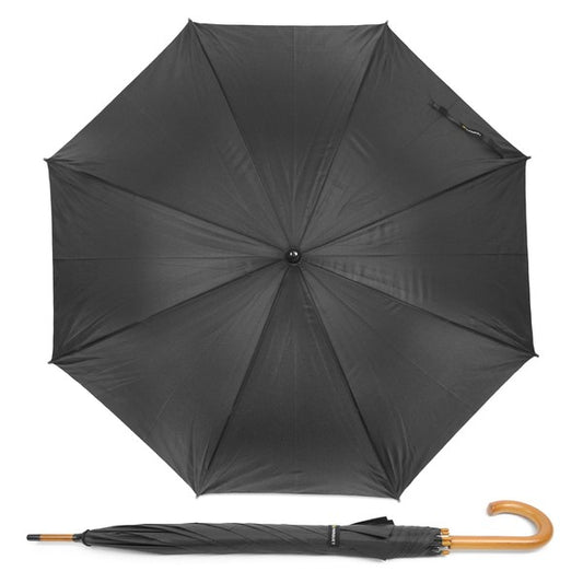 Wooden Auto Open Umbrella with Metal Frame