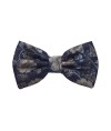 Exquisite Floral Print Pre Tied Bow Tie and Hanky Set