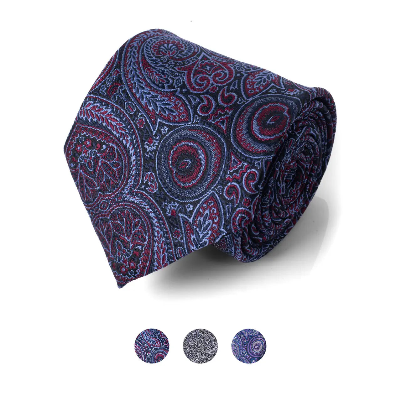 Men's Microfiber Poly Paisley Woven Tie