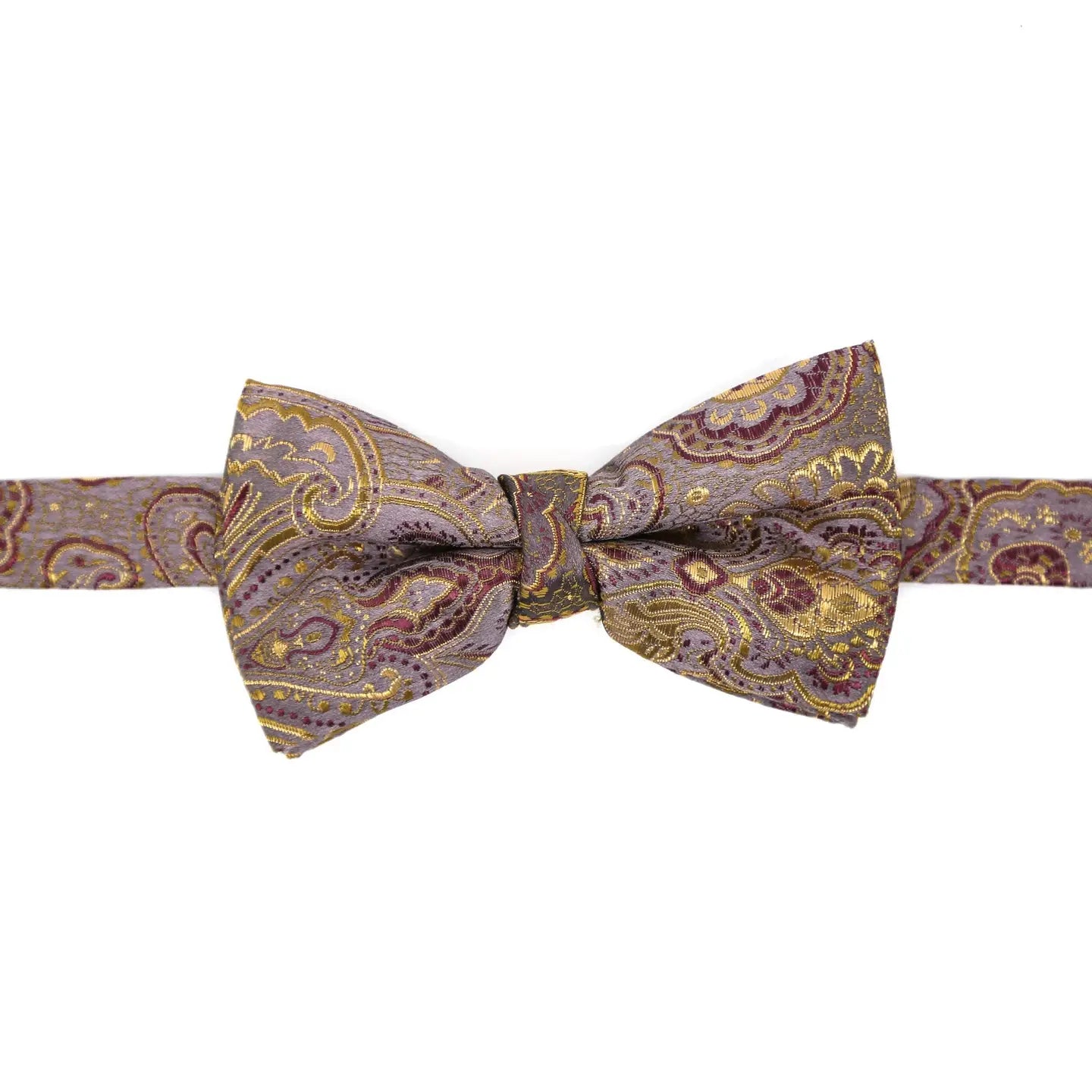 Luxury Paisley Tapestry Bow Tie with Adjustable Clasp