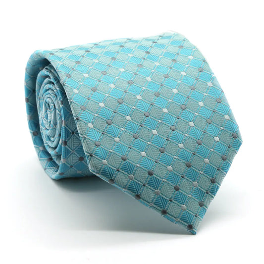 Men's Diamond Print Necktie and Handkercheif Set