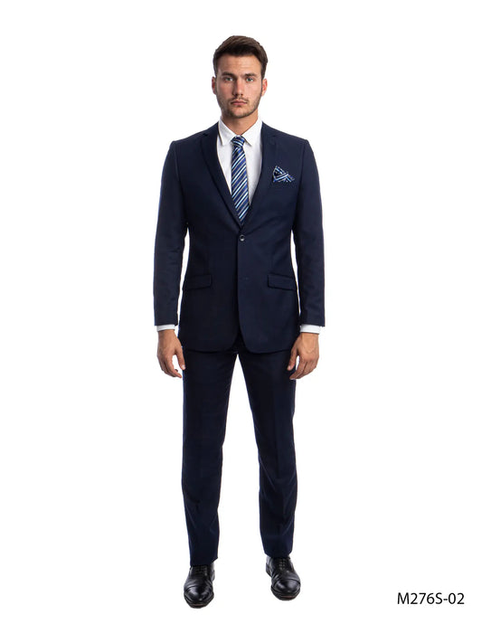 Slim Fit Short Solid Flat Front Dress Pants