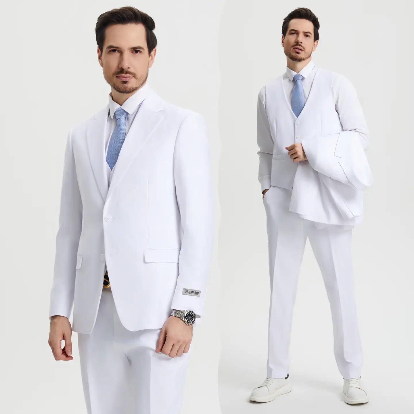 Long Hybrid Fit U Vest with Four Button Closure