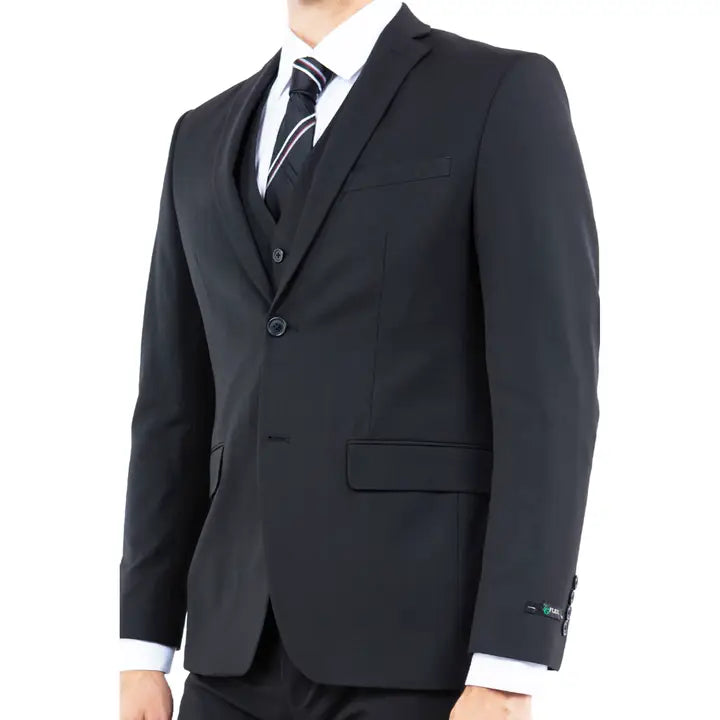 Men's Suit 4-Way Stretch 3pc with Expandable Waistband