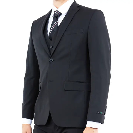 Long Four Way Stretch Button Close Front Dress Suit Jacket