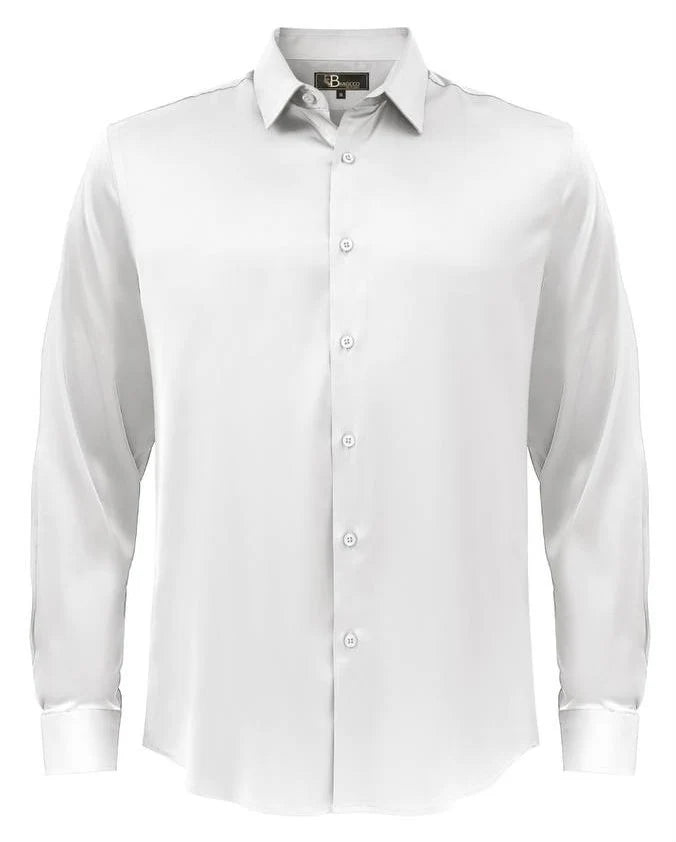 Silk Felt Slim Fit Dress Shirt